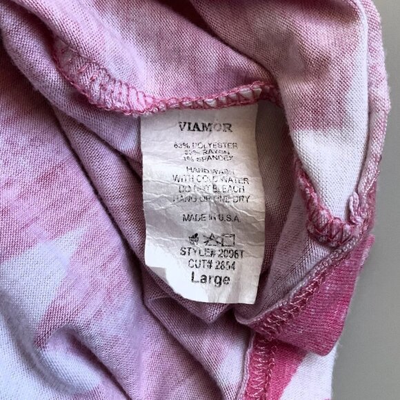 VIAMOR PINK WHITE STAR T-SHIRT - Picture 11 of 11